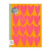 Pepa Lani Bullet Journal PRO Flower Pink Orange Fancy Hearts - thumbnail