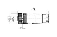 binder 99-0536-14-05 Sensor/actuator connector, niet geassembleerd M12 Aantal polen (sensoren): 5 Bus, recht 1 stuk(s) - thumbnail