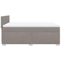 Boxspring met matras stof taupe 160x200 cm - thumbnail