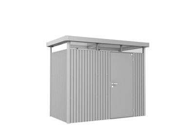 Biohort Highline H1 metalen tuinhuis 275x155x222 cm met enkele deur- Plat dak- Metaal- Biohort