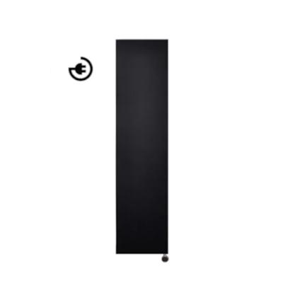 Radiator Sanicare Denso 180 x 40 cm. Mat Zwart Met Thermostaat Chroom Rechtsonder Sanicare Radiator Sanicare Denso 180 x 40 cm. Mat Zwart Met Thermostaat Chroom Rechtsonder Sanicare