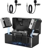 Wireless Lavalier Microphone 2.4G Dual-Channel Hollyland Lark 150 Lapel mic with Charging Case,2&20g Transmitters 5ms Latency &100m DSP with Cameras iPhone Mixer PC for Video Makers - thumbnail