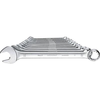 Gedore 6093070 Gedore 6093070, 85 mm, 40 mm, 868 g Ring-steeksleutelset 11-delig Sleutelbreedte (metrisch) 8 - 22 mm