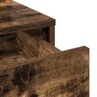 Kaptafel met lade Gerookt eiken 100 x 41 x 140 cm Bewerkt hout - thumbnail