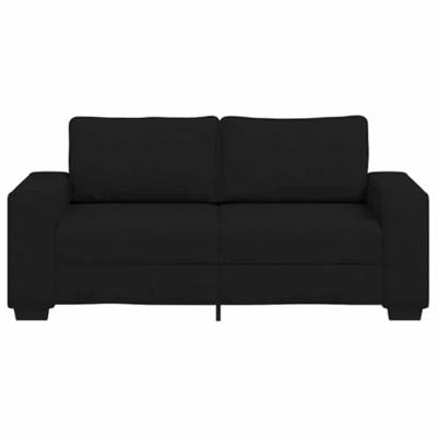 2-zitsbank 140 cm stof zwart 2-zitsbank 140 cm stof zwart