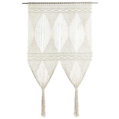 VidaXL Gordijn macramé 140x240 cm katoen VidaXL Gordijn macramé 140x240 cm katoen