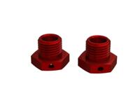 Arrma - Aluminum Wheel Hex 17mm 14.6mm Thick Red (2) (ARA311035) - thumbnail