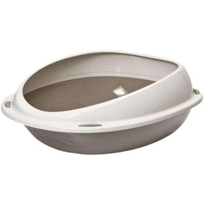 AIME Ovale kattenbak met verwijderbare rand - 57 x 40 x 19 cm - Voor katten