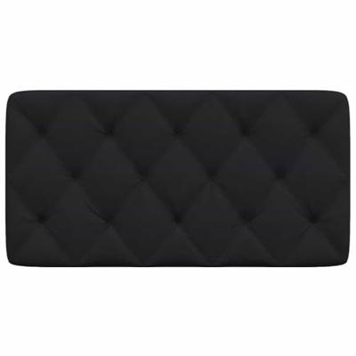 Hoofdbordkussen 100 cm stof zwart Hoofdbordkussen 100 cm stof zwart