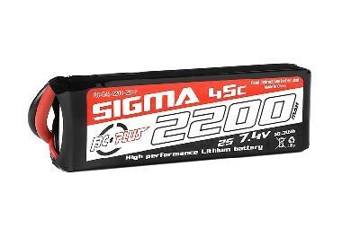 RC Plus Lipo 45c 7,4 volt 2200mah met XT60 stekker