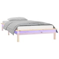 Bedframe LED massief hout 75x190 cm 2FT6 - thumbnail