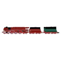 Arnold HN2664 N stoomlocomotief 18 201, oliezender, rood met groene tender van de DR - thumbnail