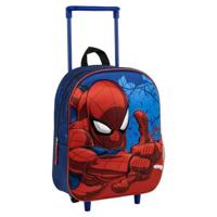 Schoolrugzak met Wielen Spider-Man Blauw 3D - thumbnail