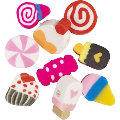 Creativ Company Figuurkralen, snoep, taart en ijs, d 10 mm, gatgrootte 1,5 mm, 200 stuk/ 1 doos
