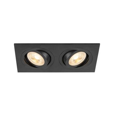 SLV Zwarte inbouwspotNew Tria 155 rechthoekig - 1008510