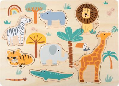 Small Foot - houten puzzel safari