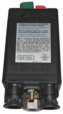 Aerotec Nema Schalter 400V 3 Wege 3/8 Zoll 6,3-10 A - Abg. 3 - 1/4 Zoll 9063148 Perslucht-drukschakelaar 1 stuk(s)