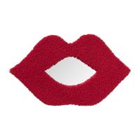 Spiegel lips - rood - 35x20 cm - thumbnail
