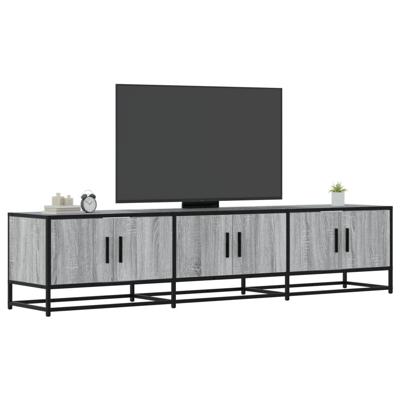 Tv-meubel 180x35x41 cm bewerkt hout grijs sonoma eikenkleurig - thumbnail