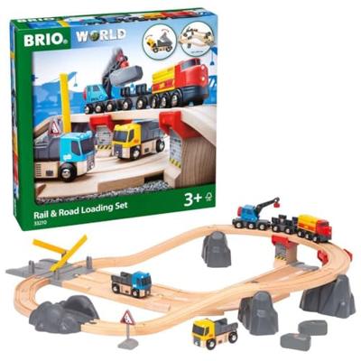 BRIO World - Spoor en Weg Transportset baan