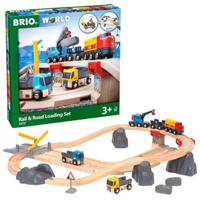 BRIO World - Spoor en Weg Transportset baan - thumbnail