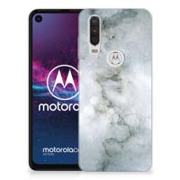 Hoesje maken Motorola One Action Painting Grey - thumbnail