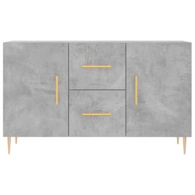 Dressoir 100x36x60 cm bewerkt hout betongrijs