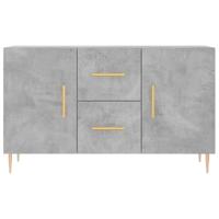 Dressoir 100x36x60 cm bewerkt hout betongrijs - thumbnail