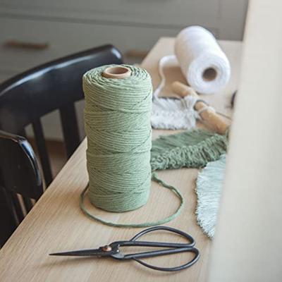 Vaessen Creative • macramé touw 3mmx100m olijfgroen