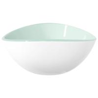VidaXL Wasbak 54,5x35x15,5 cm gehard glas wit - thumbnail