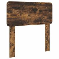 Bedframe met hoofdeinde Gerookt eiken 75 x 190 cm Bewerkt hout - thumbnail