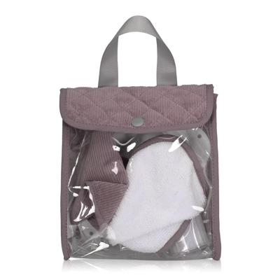 Poppen Eetsetje - Corduroy Lila