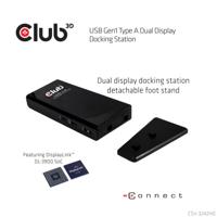 Club 3D USB Gen 1 Type A Dual Display Docking Station dockingstation - thumbnail