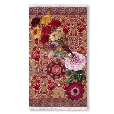 Happiness Strandlaken Velours Katoen Romy 100x180cm - sand