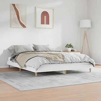 Bedframe LED massief hout wit 120x200 cm - thumbnail