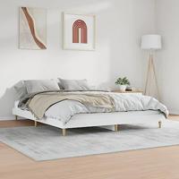Bedframe LED massief hout wit 120x200 cm - thumbnail