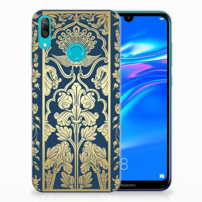 Huawei Y7 2019 TPU Case Beige Flowers