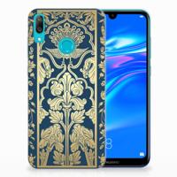 Huawei Y7 2019 TPU Case Beige Flowers - thumbnail