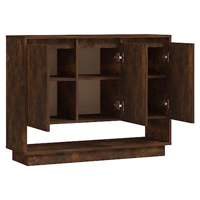 Dressoir 97x31x75 cm spaanplaat gerookt eikenkleurig