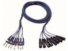 DAP DAP FL62 - 8 XLR male 3P > 8 Jack mono 6 meter