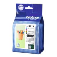 Brother Inktcartridge LC3217 Origineel Combipack Zwart, Cyaan, Magenta, Geel LC3217VAL - thumbnail