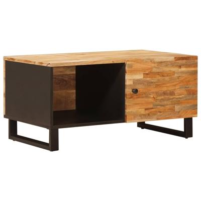 Salontafel Bruin 88 x 52 x 12 cm Massief Mango Hout