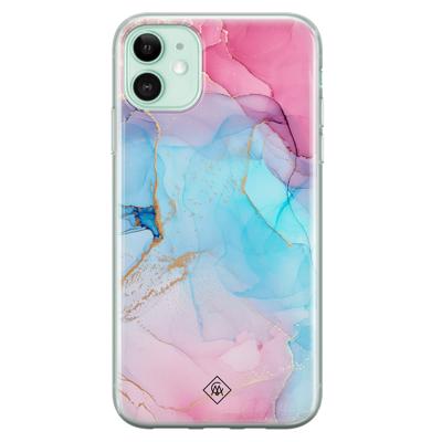 iPhone 11 siliconen hoesje - Marble colorbomb iPhone 11 siliconen hoesje - Marble colorbomb