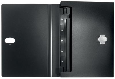 Leitz Recycle projectmap A4, 5 compartimenten, zwart