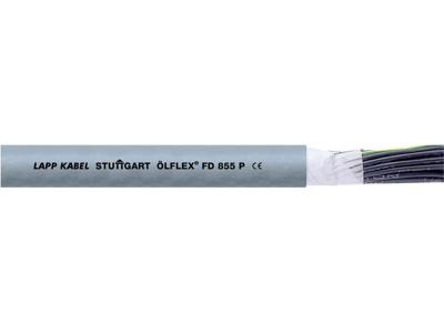 LAPP 27537/500 Geleiderkettingkabel ÖLFLEX® FD 855 P 20 G 0.5 mm² Grijs 500 m