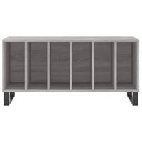 Platenkast 100x38x48 cm bewerkt hout grijs sonoma eikenkleurig - thumbnail