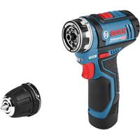 Bosch Professional GSR 12V-15 FlexiClick 06019F6001 Accu-schroefboormachine 12 V 2 Ah Li-ion Incl. 2 accus, Incl. lader, Incl. koffer - thumbnail