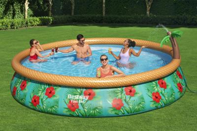 Bestway Fast Set Zwembadset Paradise Palms opblaasbaar 457x84 cm
