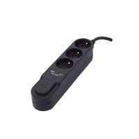 CHACON Stekkerdoos met schakelaar 3 uitgangen 16 A en 2 uitgangen USB 2A, kabel 1,5 m - thumbnail