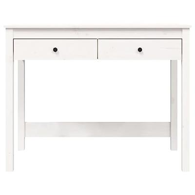 Bureau met lades 100x50x78 cm massief grenenhout wit Bureau met lades 100x50x78 cm massief grenenhout wit
